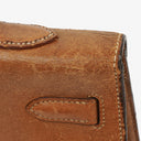 Hermes Vintage Kelly 35 Sellier In Vache Naturelle With Gold Hardware