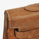 Hermes Vintage Kelly 35 Sellier In Vache Naturelle With Gold Hardware