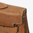 Hermes Vintage Kelly 35 Sellier In Vache Naturelle With Gold Hardware