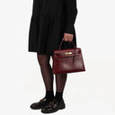 Hermès Kelly 28 Sellier Rouge H Box Calf With Gold Hardware