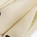 Chanel Quillted Caviar White Leather Flap Wallet