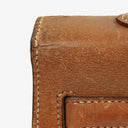 Hermes Vintage Kelly 35 Sellier In Vache Naturelle With Gold Hardware