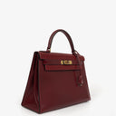 Hermès Kelly 28 Sellier Rouge H Box Calf With Gold Hardware