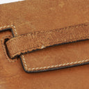 Hermes Vintage Kelly 35 Sellier In Vache Naturelle With Gold Hardware