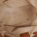 Prada Brown Leather Convertible Tote Bag