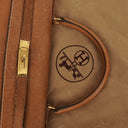 Hermes Vintage Kelly 35 Sellier In Vache Naturelle With Gold Hardware