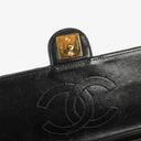 Chanel Medium Classic Single Flap Bag Black Quilted Lambskin With 24K Gold-Plated Hardware