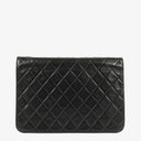 Chanel Medium Classic Single Flap Bag Black Quilted Lambskin With 24K Gold-Plated Hardware