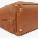 Prada Brown Leather Convertible Tote Bag