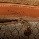Christian Dior Beige Honeycomb Canvas Shoulder Bag