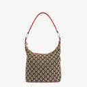 Gucci GG Red/Beige Shoulder Hobo Bag