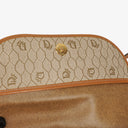 Christian Dior Beige Honeycomb Canvas Shoulder Bag