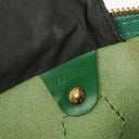Louis Vuitton Speedy 30 Green EPI Leather Handbag