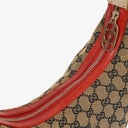 Gucci GG Red/Beige Shoulder Hobo Bag