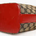Gucci GG Red/Beige Shoulder Hobo Bag