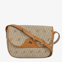 Christian Dior Beige Honeycomb Canvas Shoulder Bag