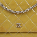 Chanel Wallet On Chain Bag Patent Leather Silver-Tone Hardware