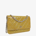 Chanel Wallet On Chain Bag Patent Leather Silver-Tone Hardware