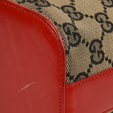 Gucci GG Red/Beige Shoulder Hobo Bag