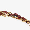 Chanel Double Stitch Red Square Lambskin Flap Bag