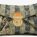 Louis Vuitton Limited Edition Blue Denim Mini Pleaty Raye Monogram Bag