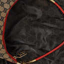 Gucci GG Red/Beige Shoulder Hobo Bag