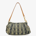 Louis Vuitton Limited Edition Blue Denim Mini Pleaty Raye Monogram Bag