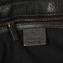 Gucci Studded GG Logo Black Leather Tote Bag