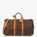 Louis Vuitton Keepall 50 Bandoulière Monogram Canvas Travel Bag