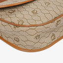 Christian Dior Beige Honeycomb Canvas Shoulder Bag