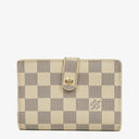 Louis Vuitton Port Feuille Vienoise Damier Azur Canvas French Purse Wallet