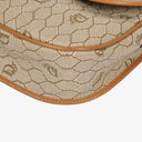 Christian Dior Beige Honeycomb Canvas Shoulder Bag