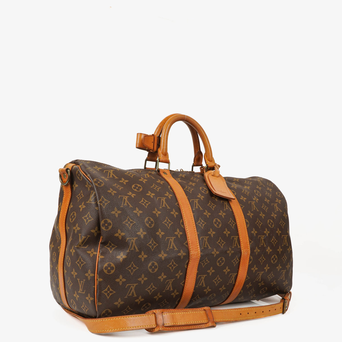 Louis Vuitton Keepall 50 Bandoulière Monogram Canvas Travel Bag
