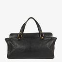 Gucci Studded GG Logo Black Leather Tote Bag