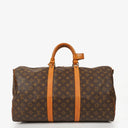 Louis Vuitton Keepall 50 Bandoulière Monogram Canvas Travel Bag
