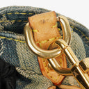 Louis Vuitton Limited Edition Blue Denim Mini Pleaty Raye Monogram Bag