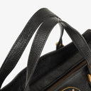 Gucci Studded GG Logo Black Leather Tote Bag
