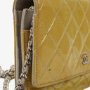 Chanel Wallet On Chain Bag Patent Leather Silver-Tone Hardware