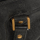 Gucci Studded GG Logo Black Leather Tote Bag