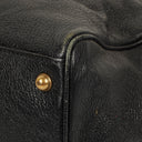 Gucci Studded GG Logo Black Leather Tote Bag