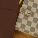 Louis Vuitton Port Feuille Vienoise Damier Azur Canvas French Purse Wallet