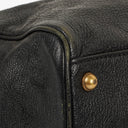Gucci Studded GG Logo Black Leather Tote Bag