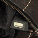 Chanel Boston bag in chocolate-stitched canvas, brown