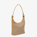 Gucci GG Canvas And Leather Shoulder Hobo Bag