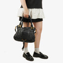 Chloe Marcie Leather Top Handle Shoulder Bag
