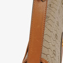 Christian Dior Beige Honeycomb Canvas Shoulder Bag
