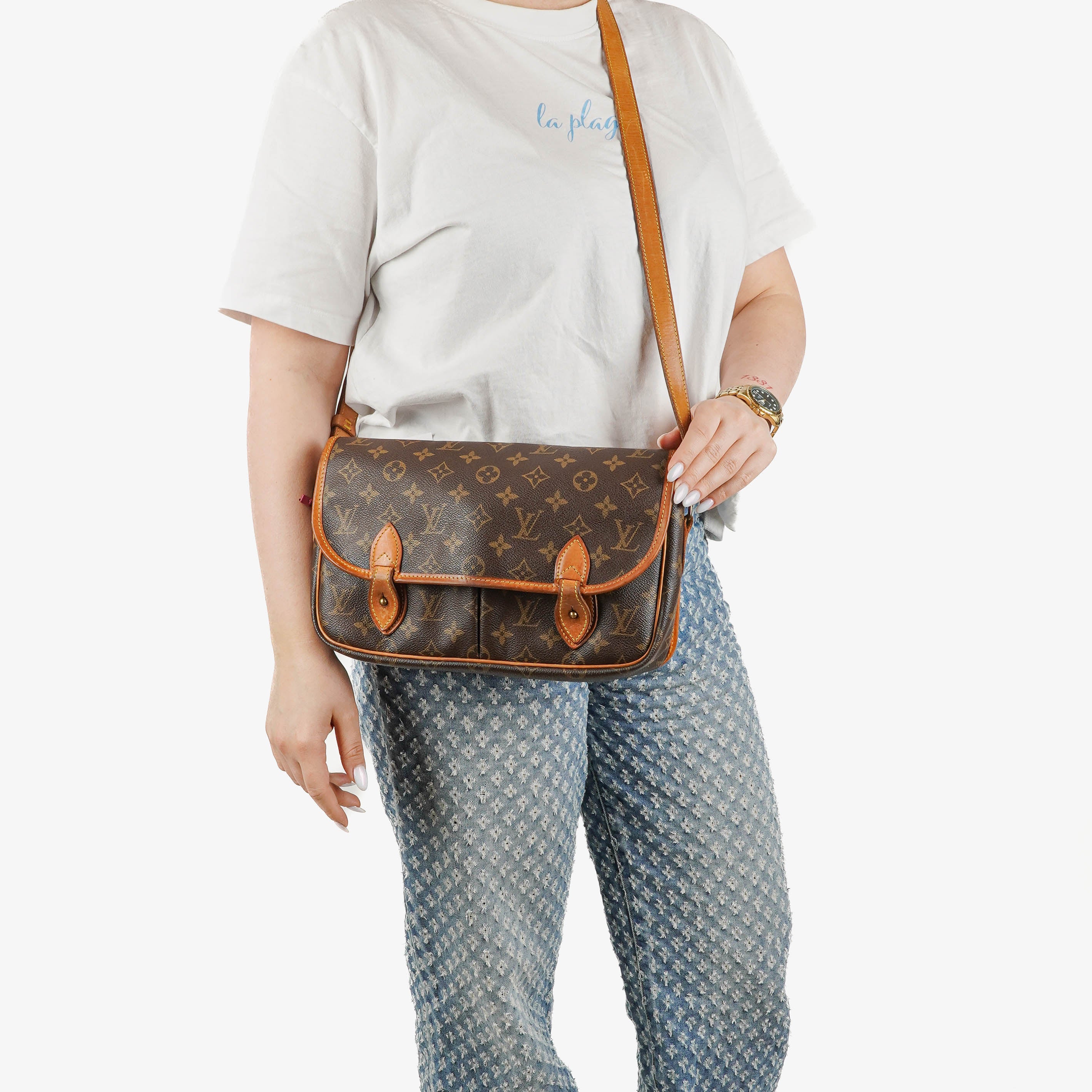 Sac Vintage Sac Gibecière MM en Toile Monogram Louis Vuitton