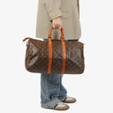 Louis Vuitton Keepall 45 Monogram Canvas Travel Bag