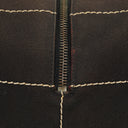 Chanel Boston bag in chocolate-stitched canvas, brown