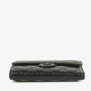 Chanel Card Holder Wallet So Black Lambskin Quilted Flap